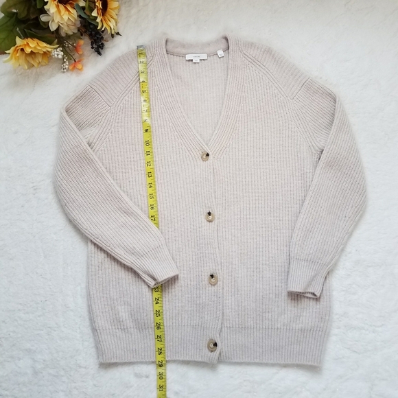 VINCE Wool/Cashmere Blend Cardigan - Picture 4 of 9